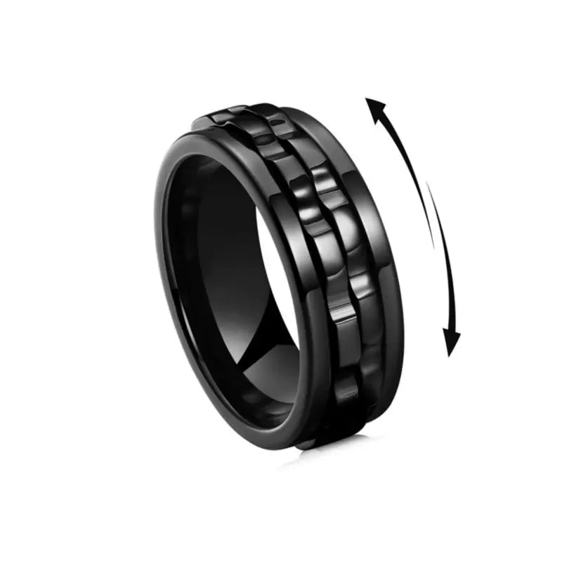 A ring you can spin under the table.